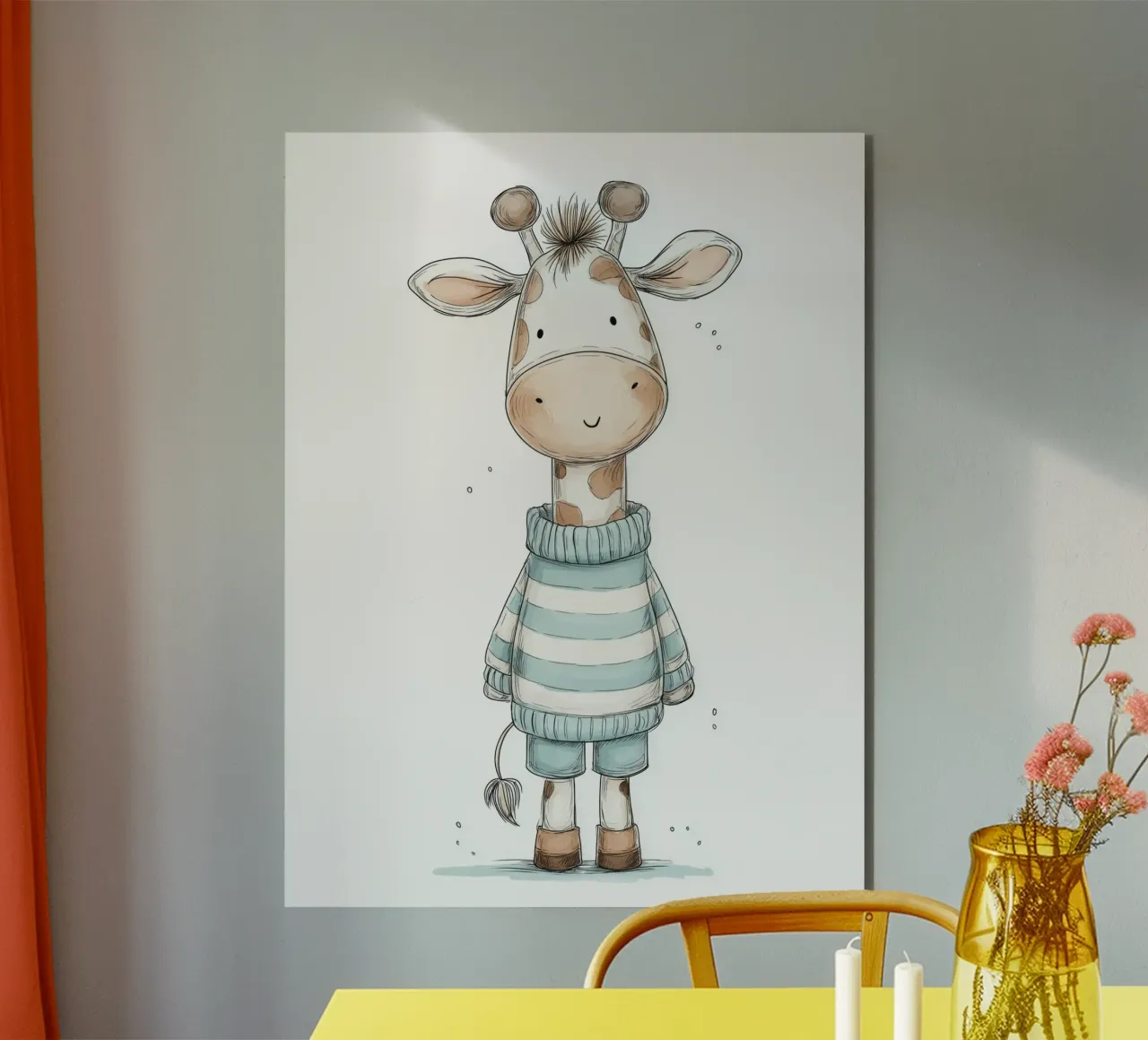 Asilo nido per giraffe alluminio dibond da Imagine