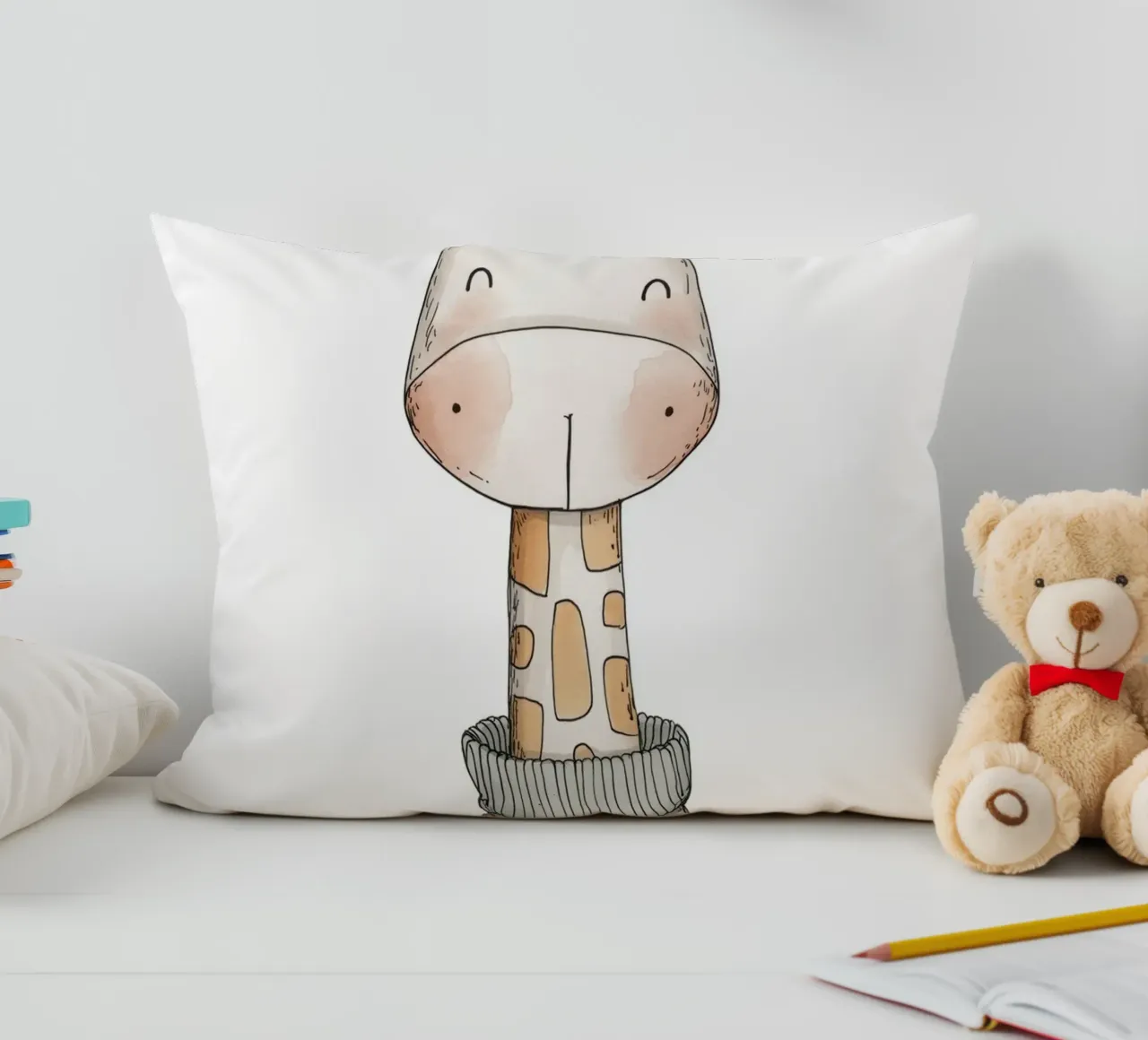 Asilo nido per giraffe cuscino da Imagine