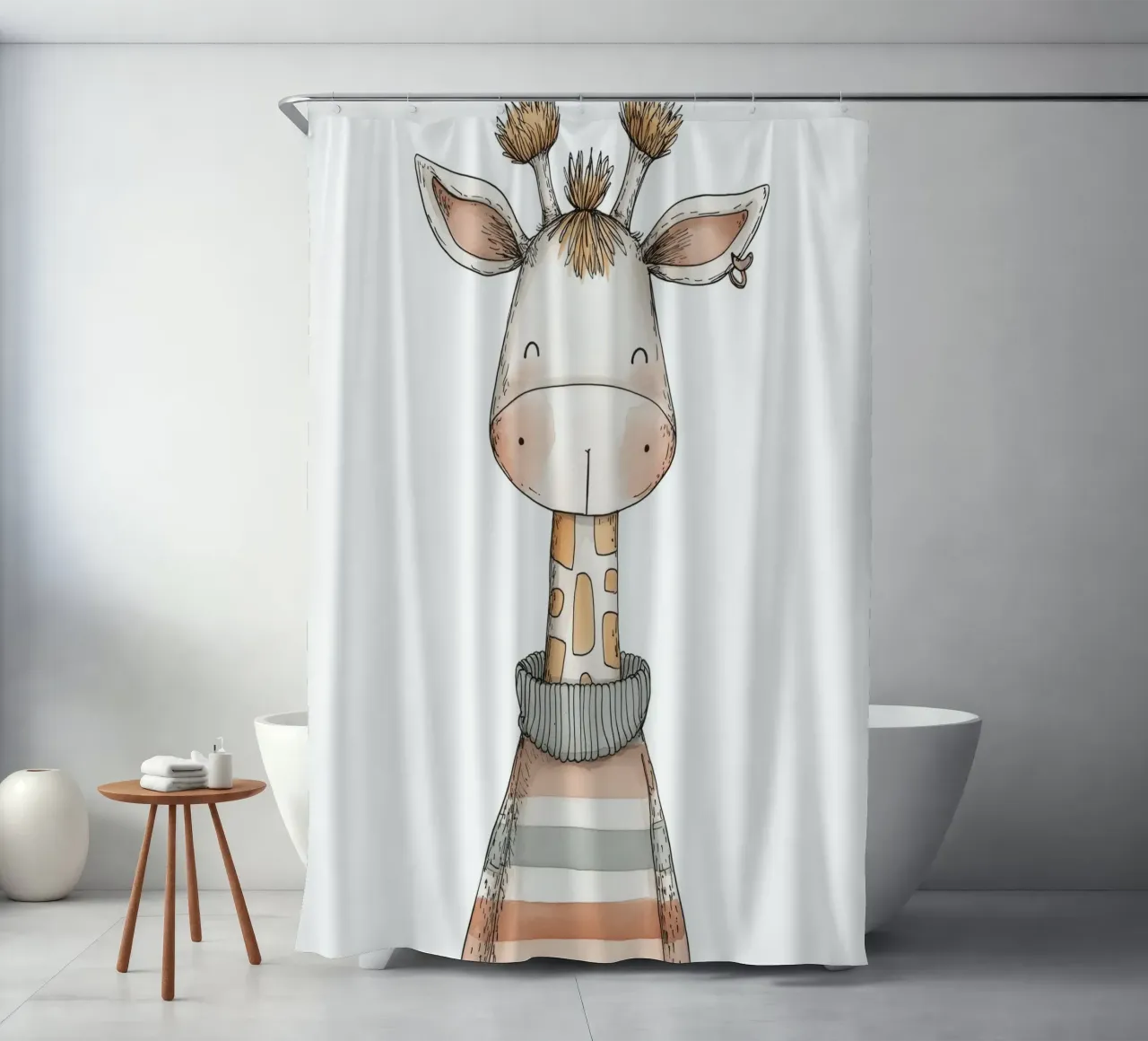 Asilo nido per giraffe tenda da doccia da Imagine