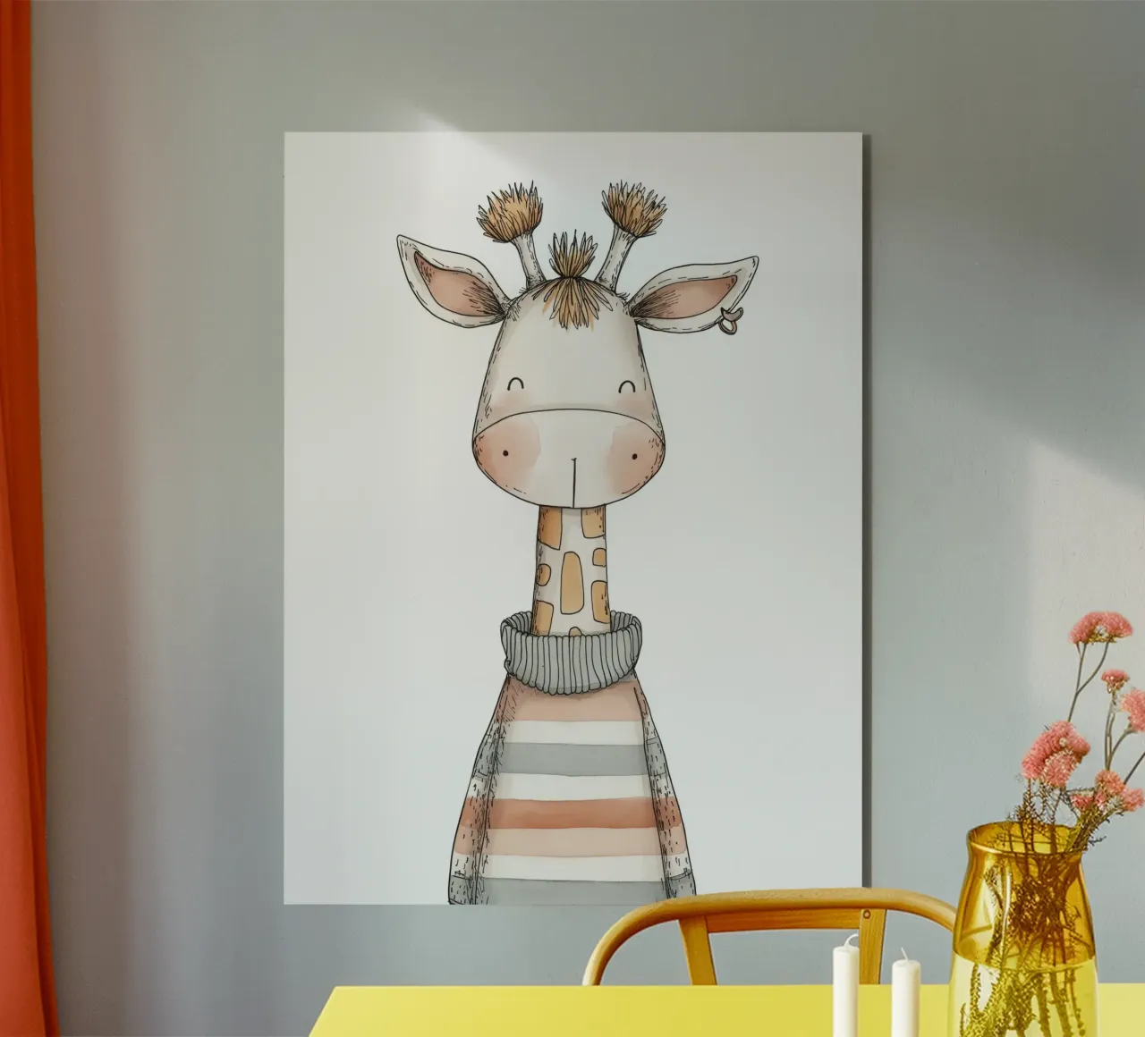 Asilo nido per giraffe alluminio dibond da Imagine