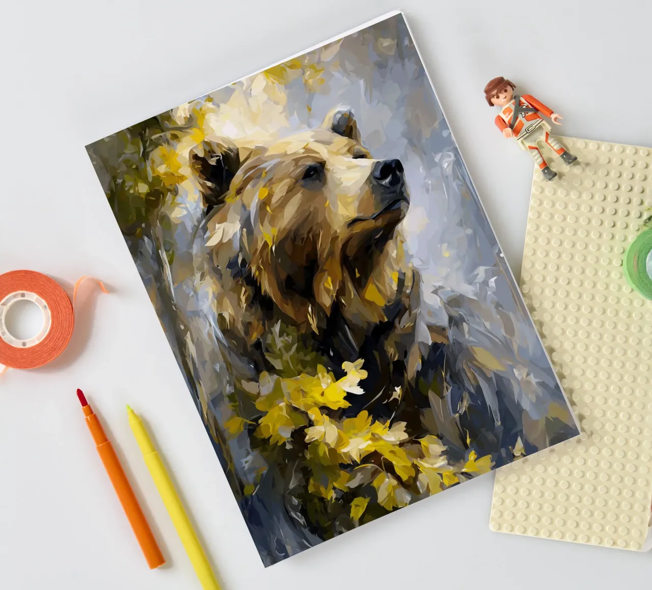 Bear Forest Golden notebook by Mateo