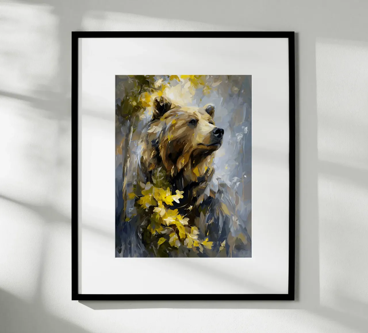 Bear Forest Golden hahnemühle by Mateo