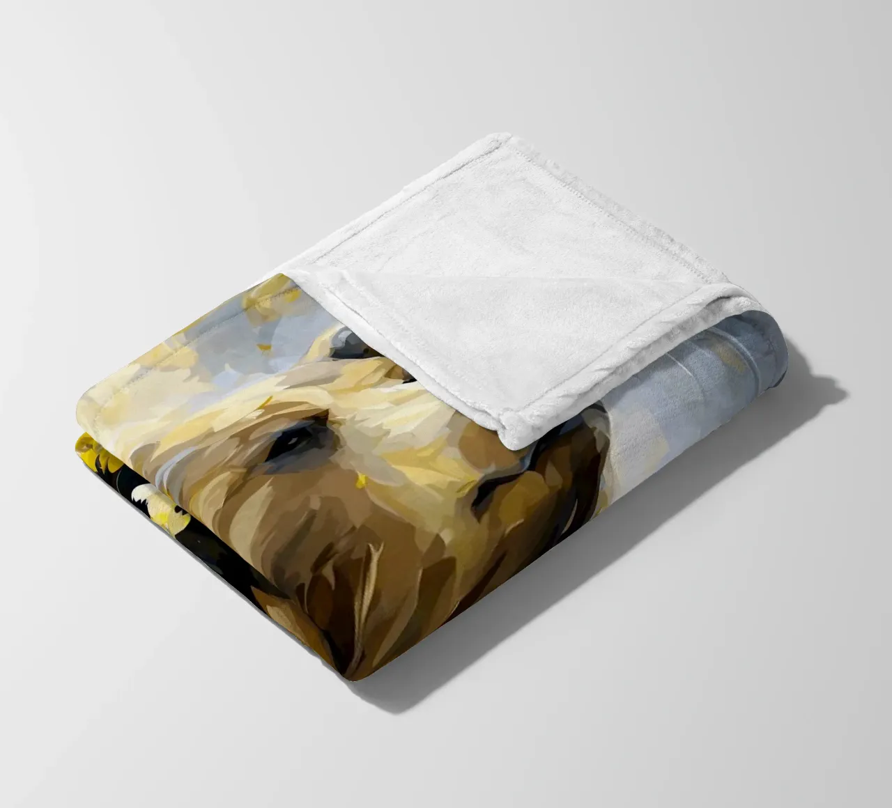 Bear Forest Golden fleece blanket by Mateo