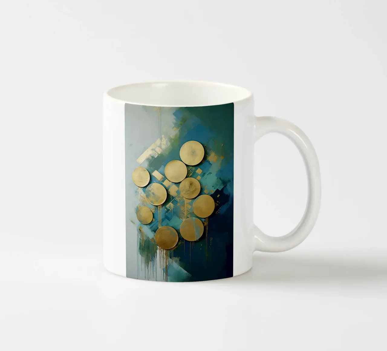 Cerchi d'oro tazza in ceramica da Imagine