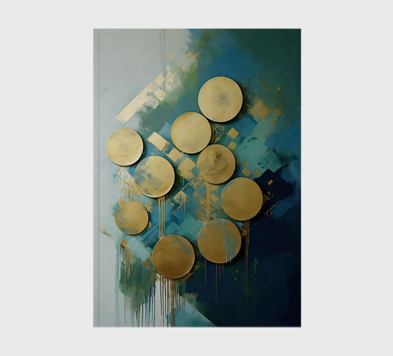 Golden circles notebook by Imagine