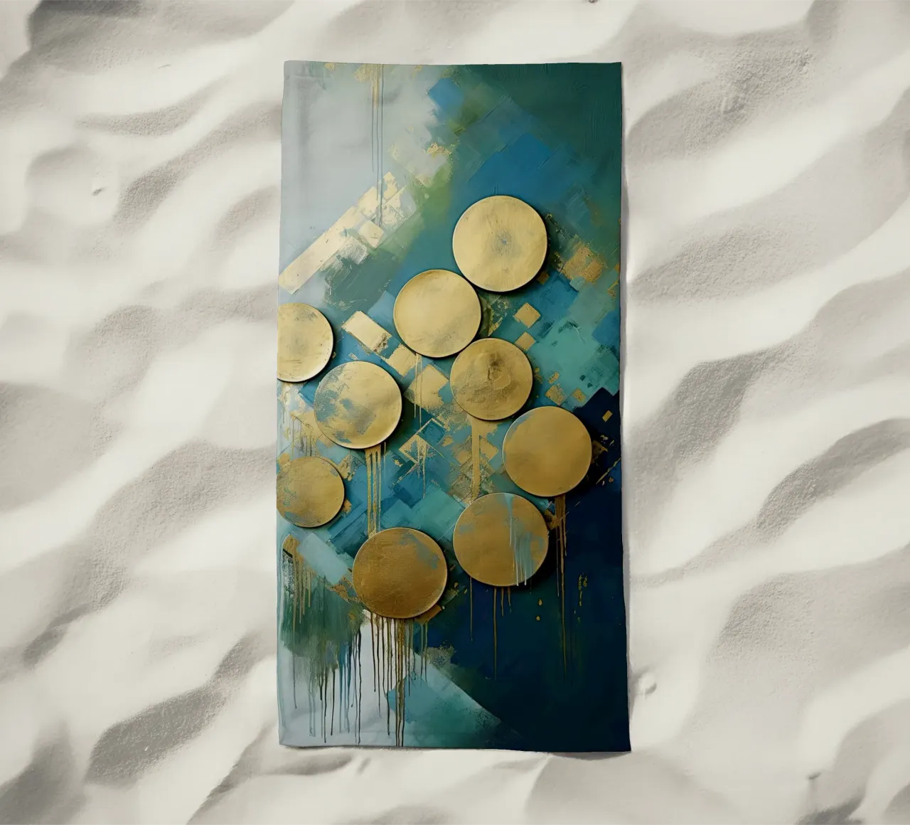 Cercles d'or serviette de plage de Imagine