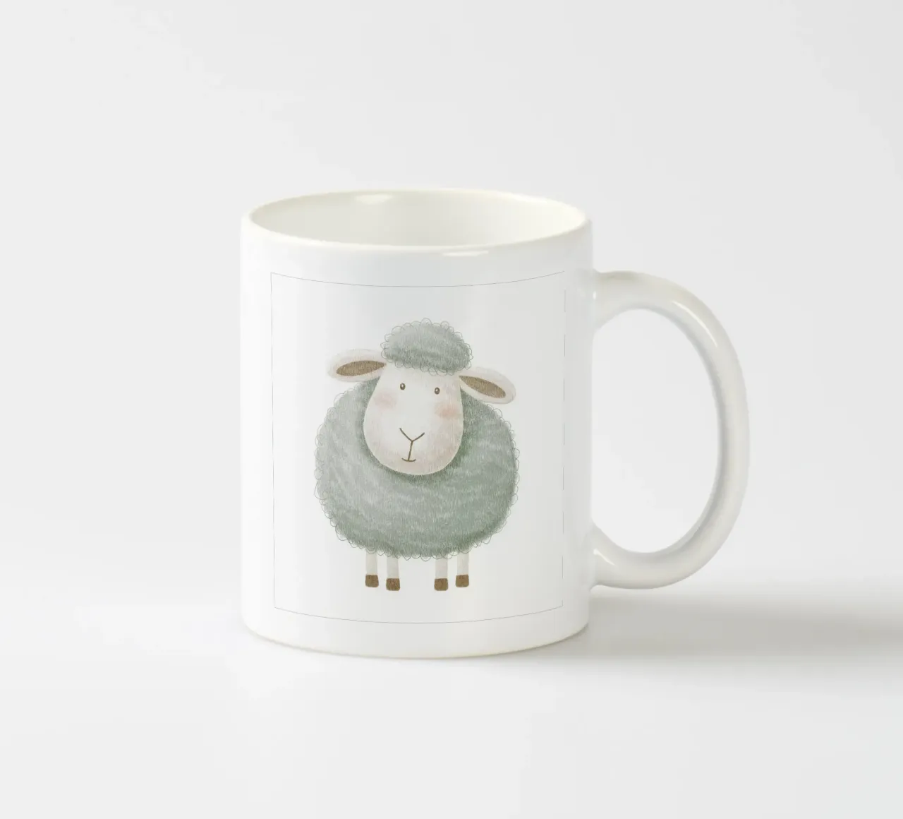 Pecore per l'asilo nido tazza in ceramica da Imagine