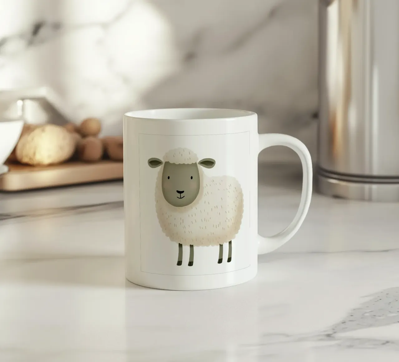 Pecora tazza in ceramica da Imagine