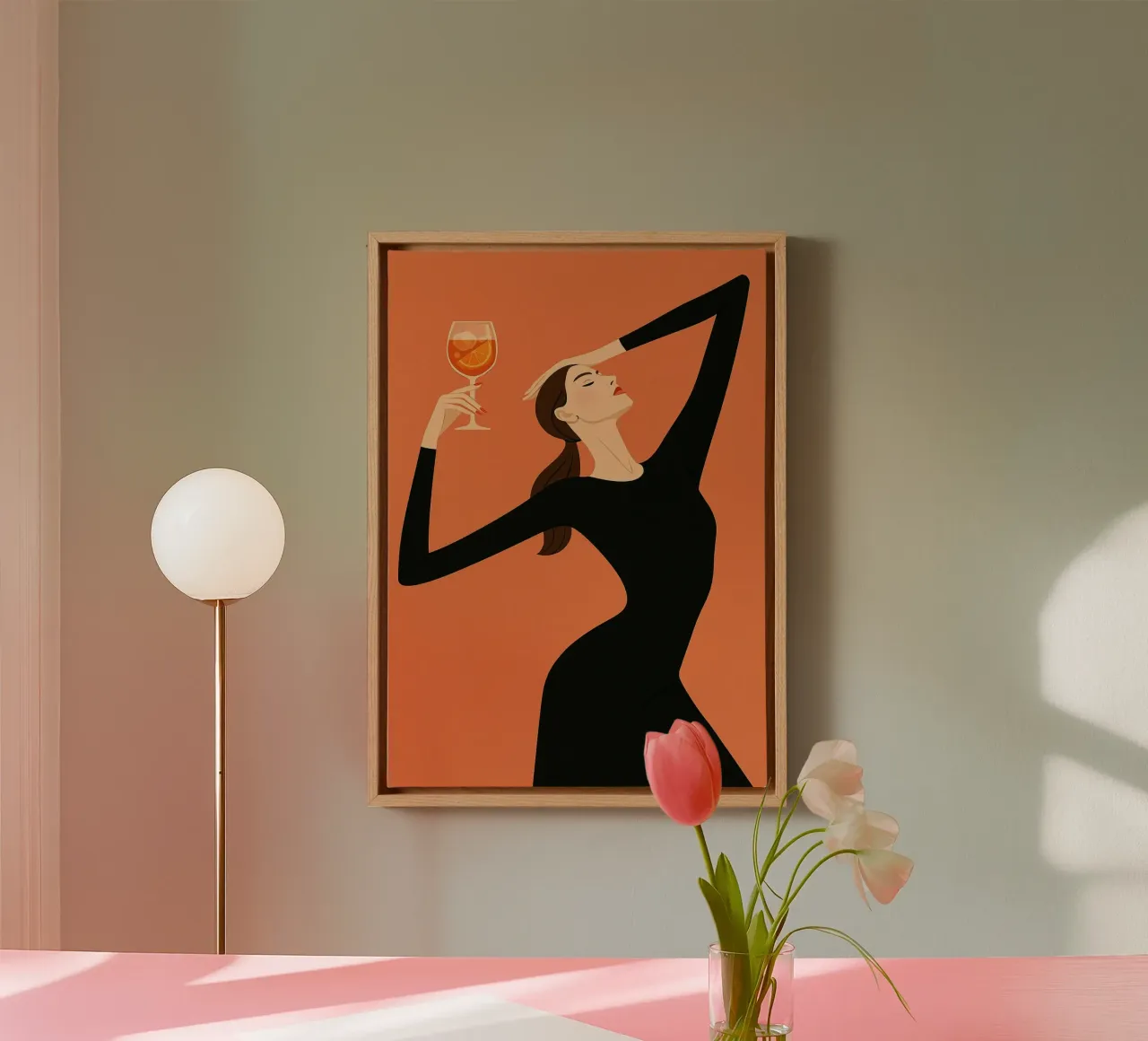 Stretch & Spritz tela con Cornice a cassetta da Mosaic Dialogue