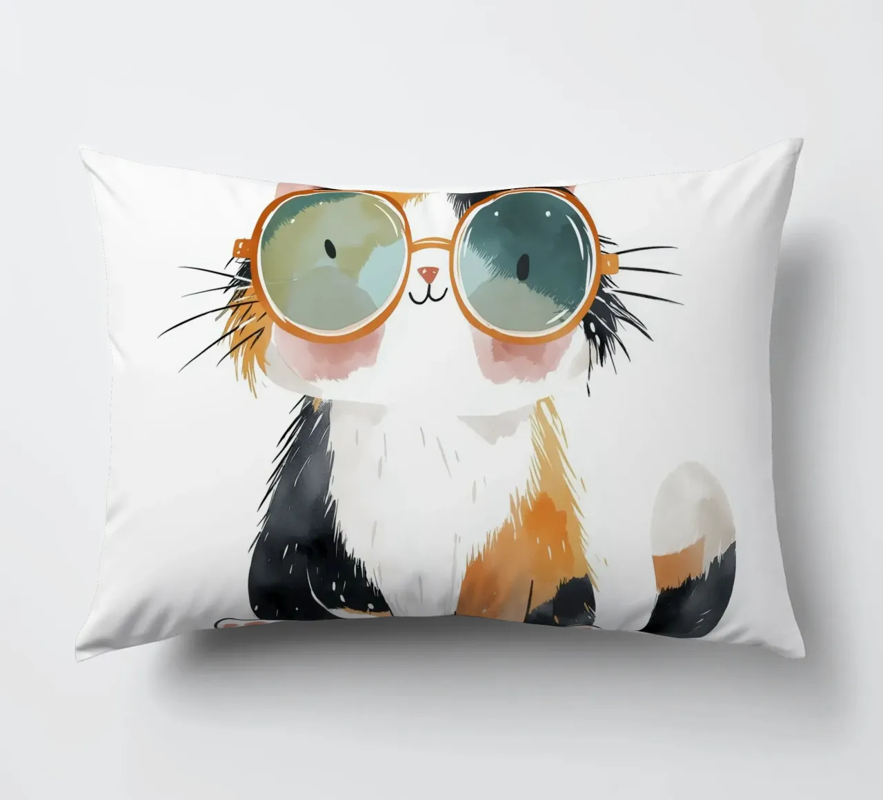 Gatto con occhiali cuscino da Imagine