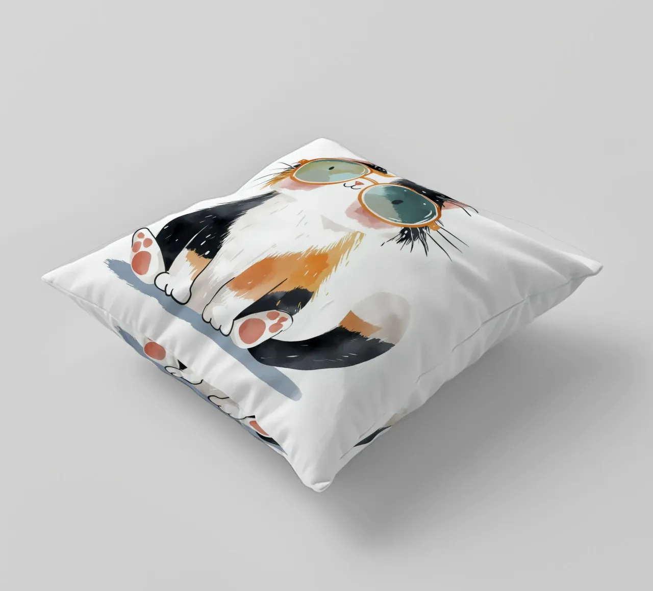 Gatto con occhiali cuscino da Imagine