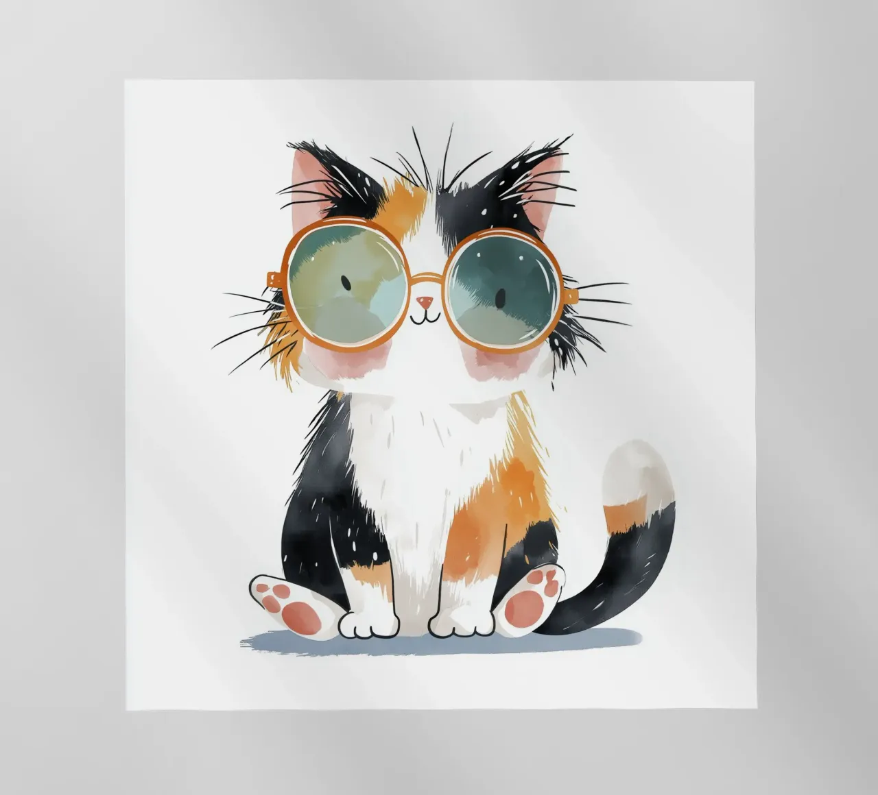 Gatto con occhiali pellicola backlit da Imagine