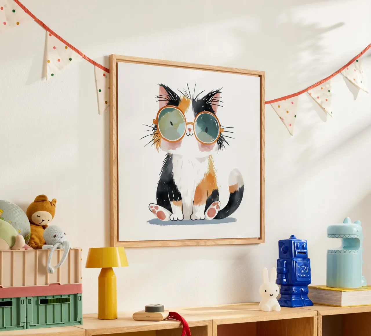 Gatto con occhiali plexiglass da Imagine