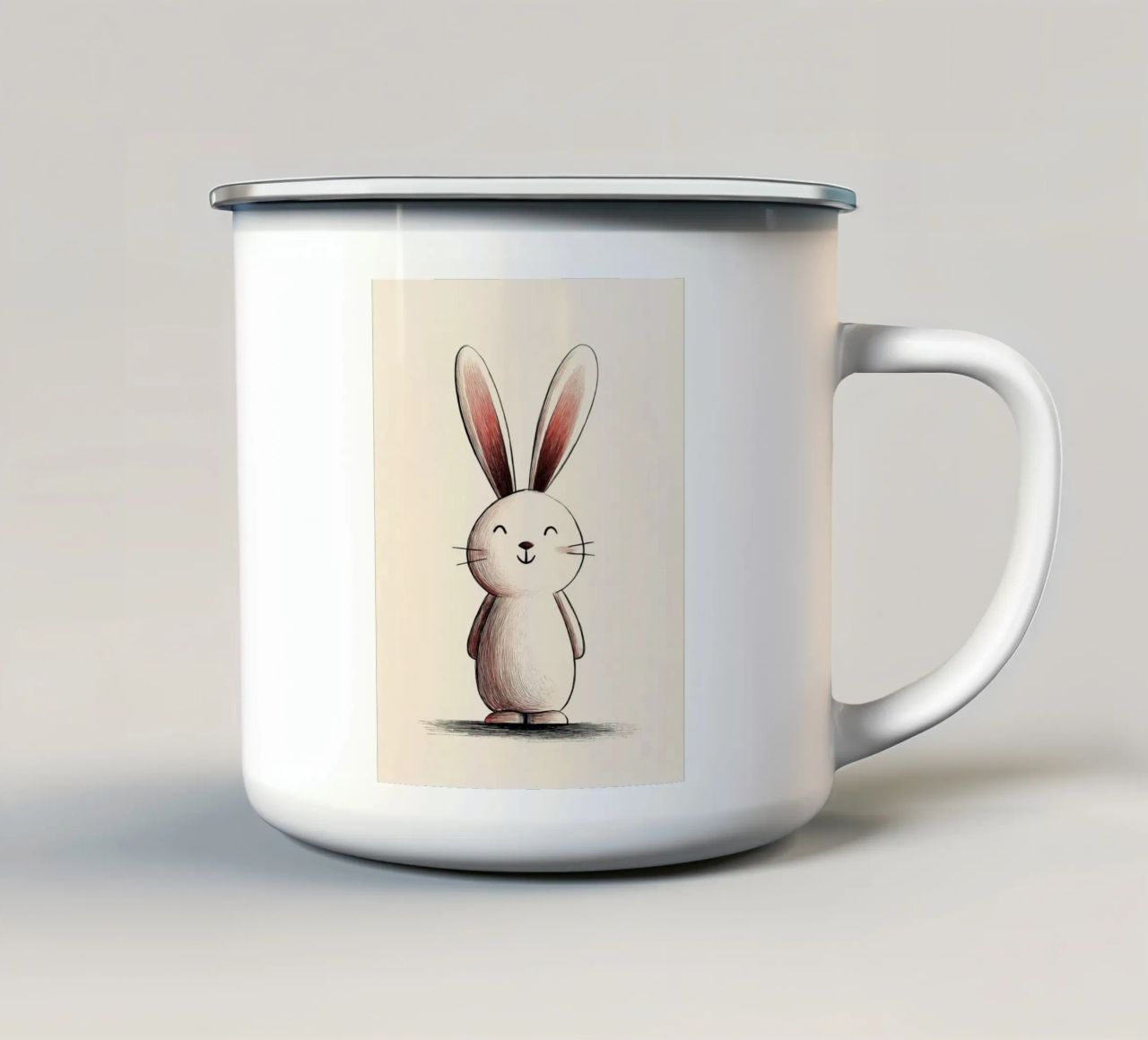 Coniglietto tazza in smalto da Imagine