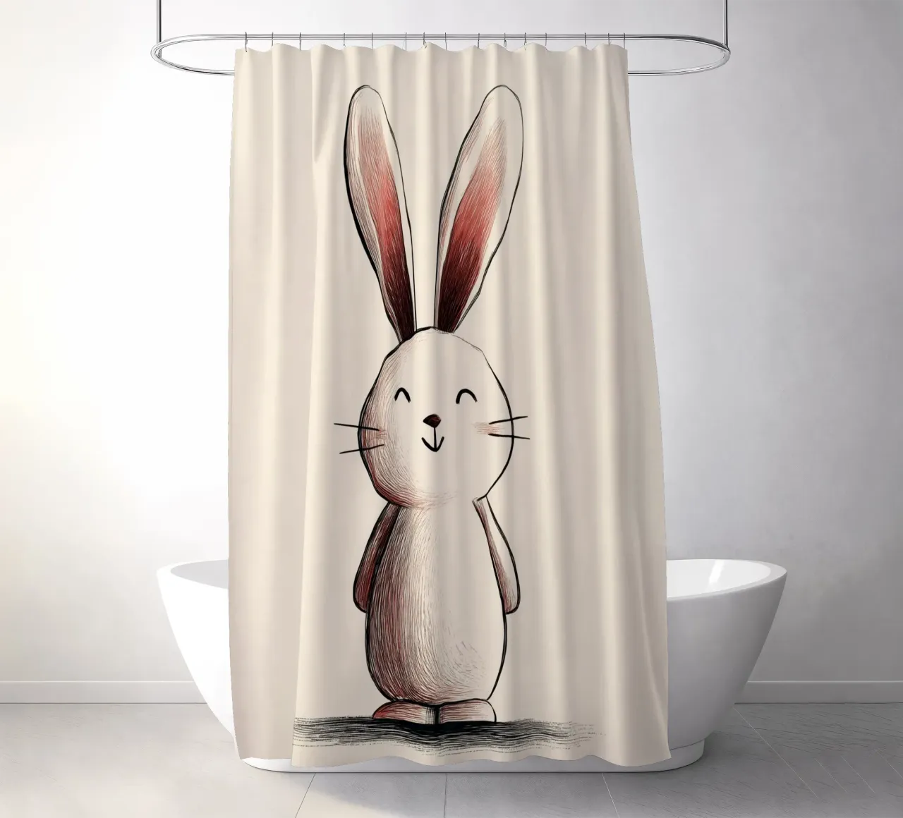 Bunny shower curtain by Imagine