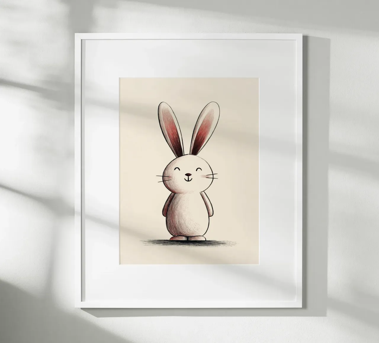 Coniglietto poster con telaio in alluminio da Imagine