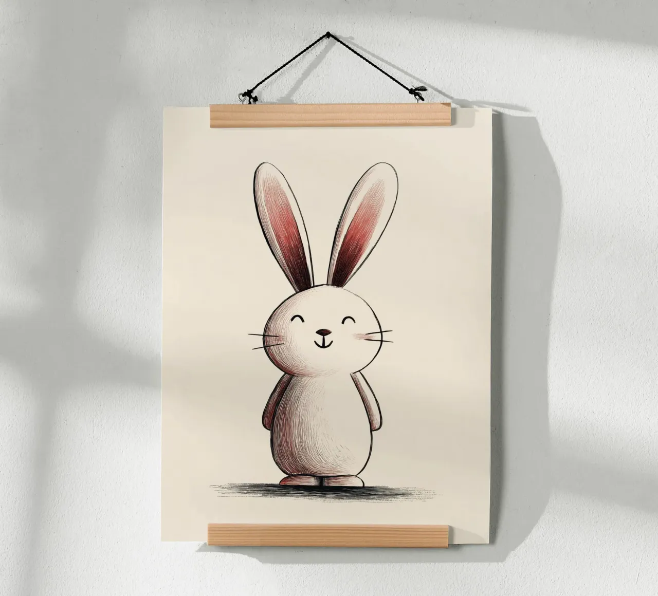 Coniglietto poster con telaio in alluminio da Imagine