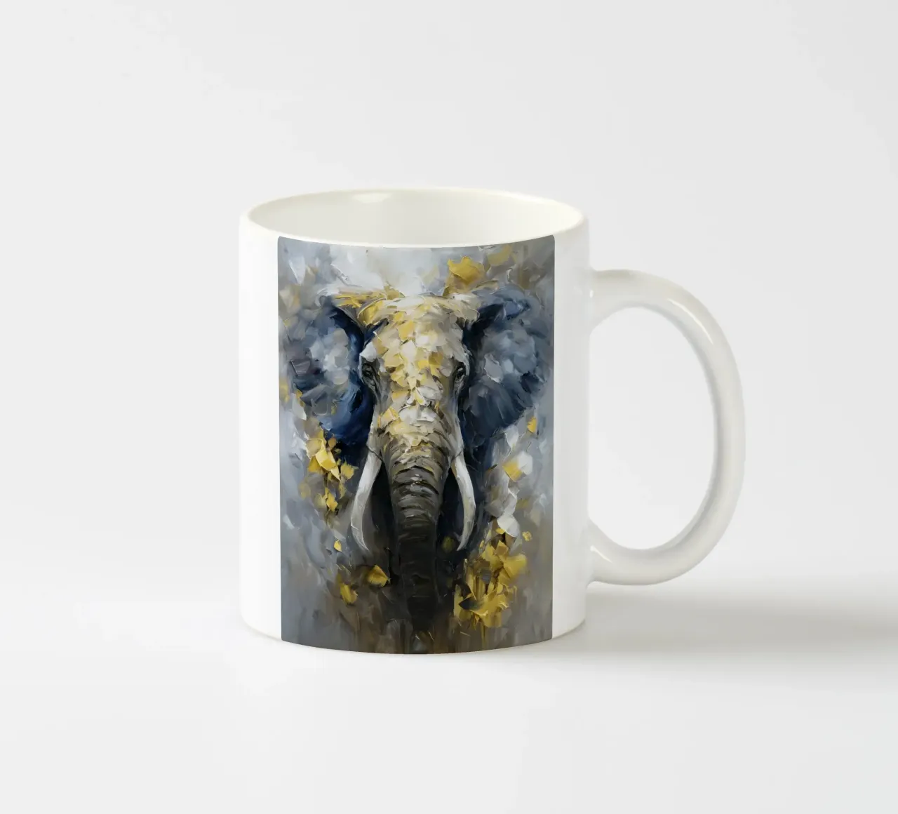 Elephant Golden tazza in ceramica da Mateo