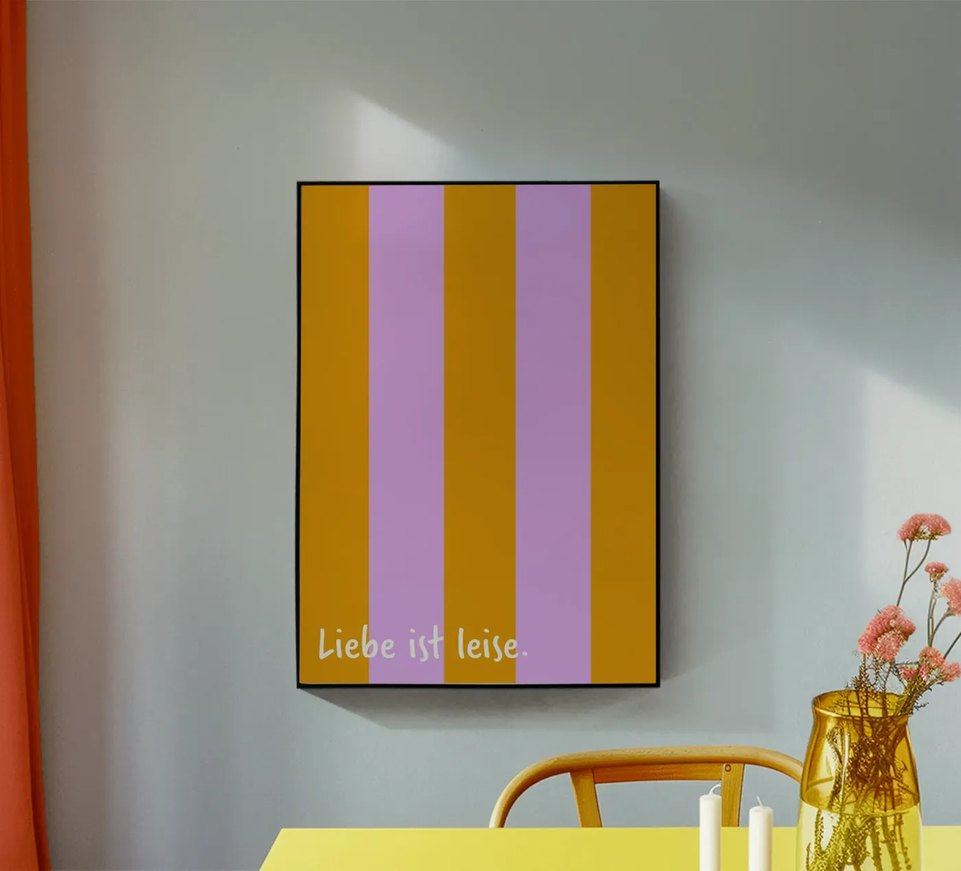 love is quiet plexiglass da FRICKE DESIGN