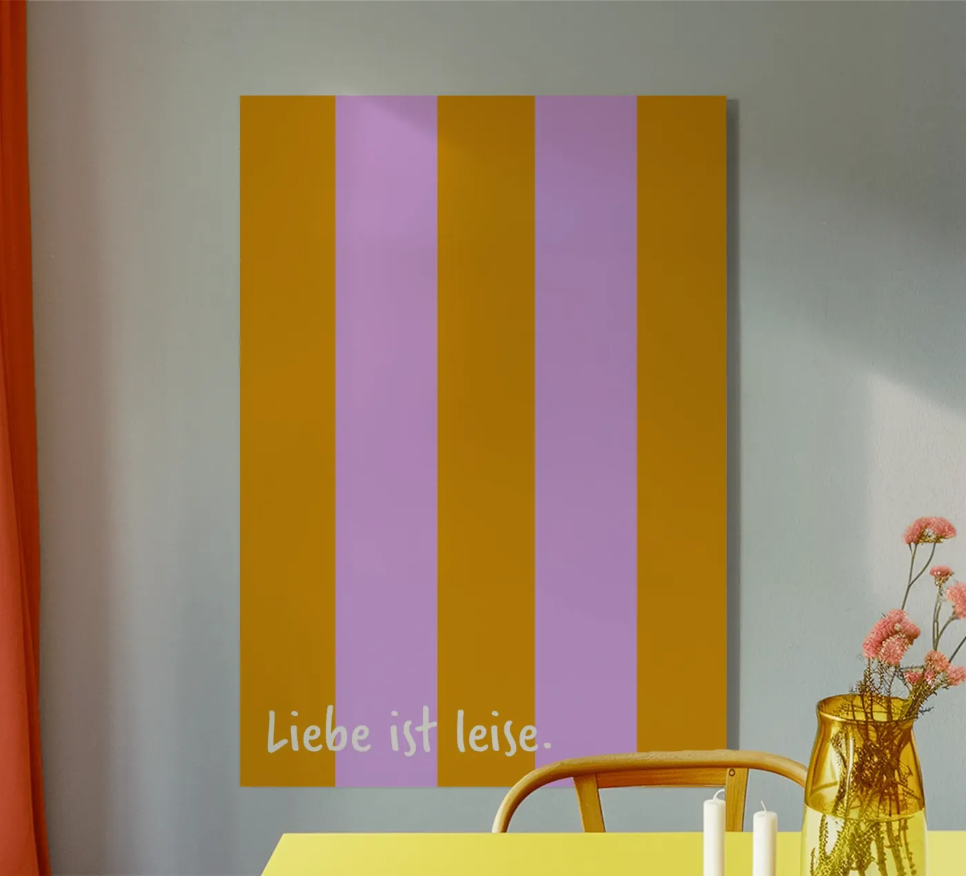 love is quiet plexiglass da FRICKE DESIGN