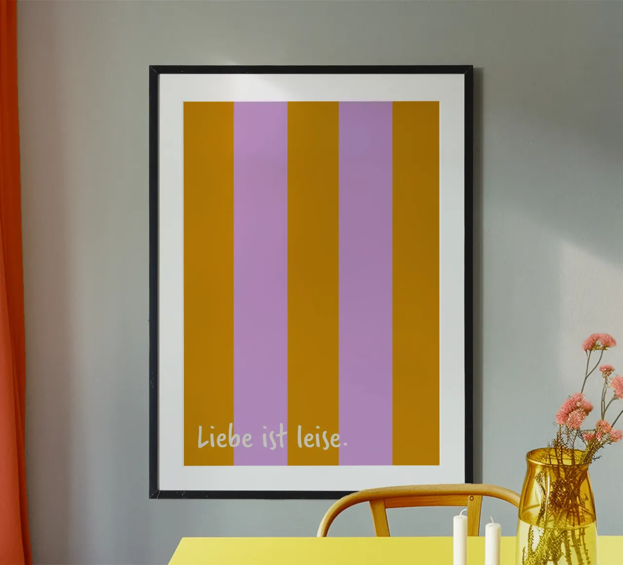 L'amore è silenzioso. poster da FRICKE DESIGN