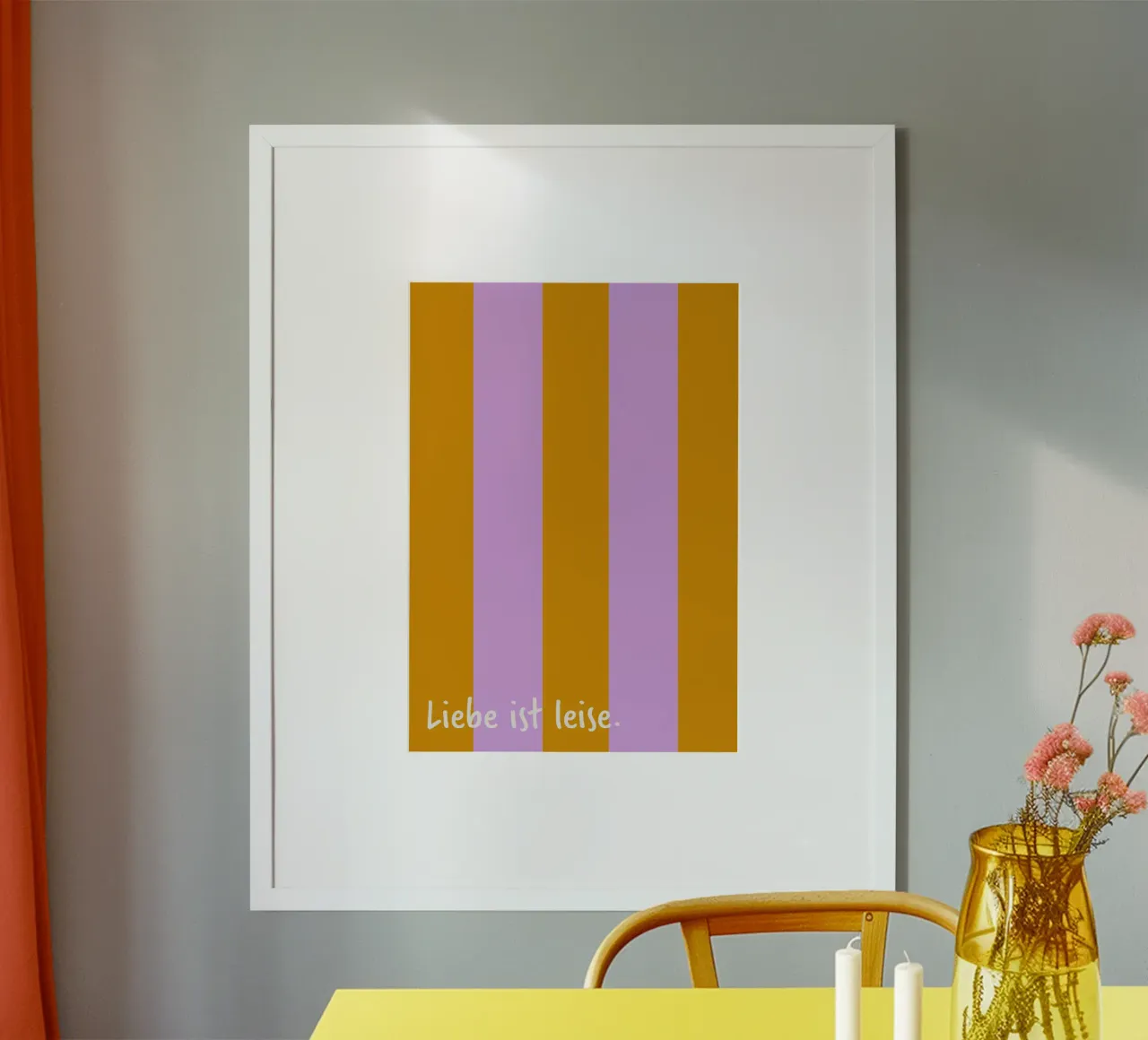 L'amore è silenzioso. poster da FRICKE DESIGN