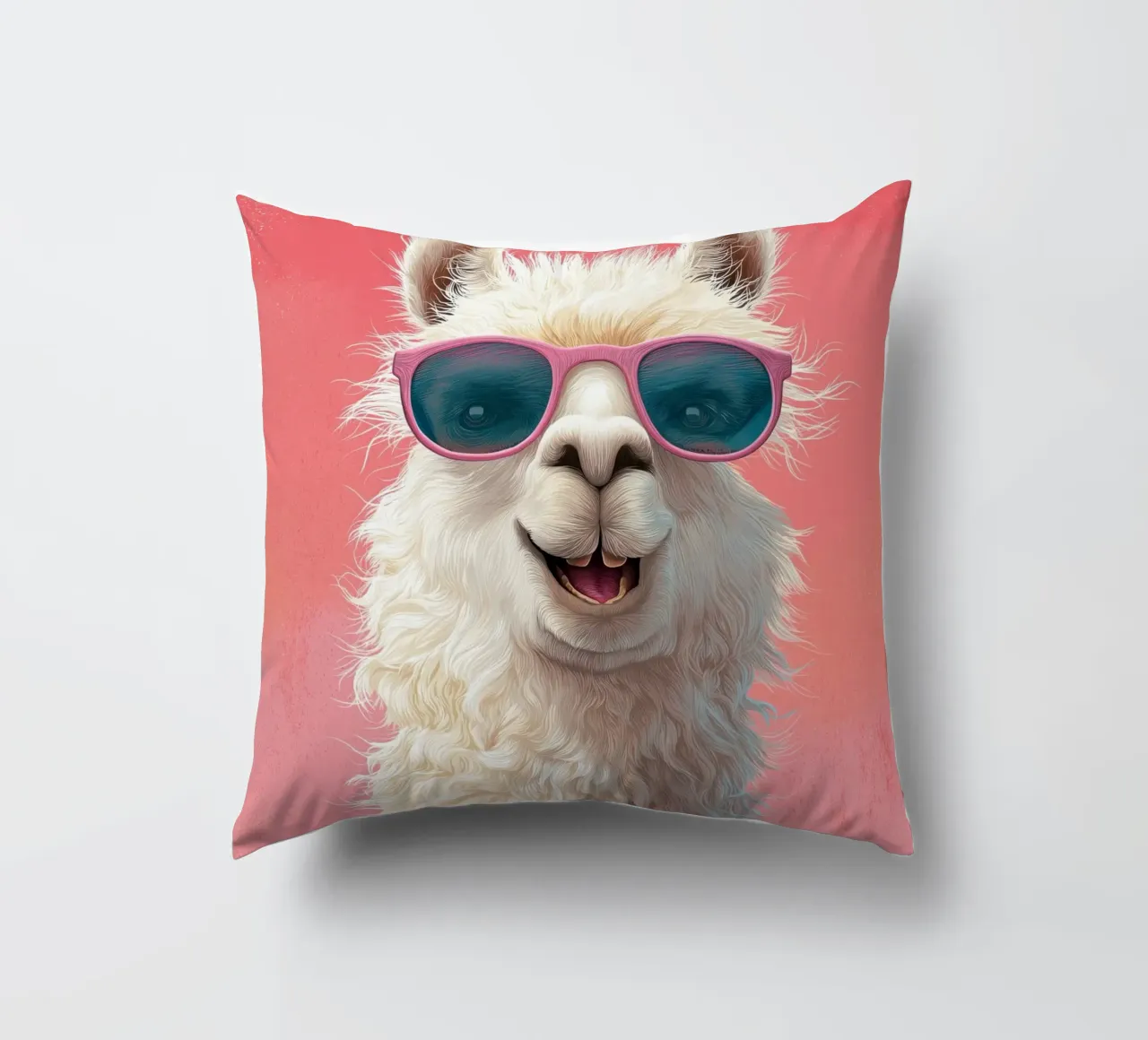 Il lama allegro cuscino da Imagine