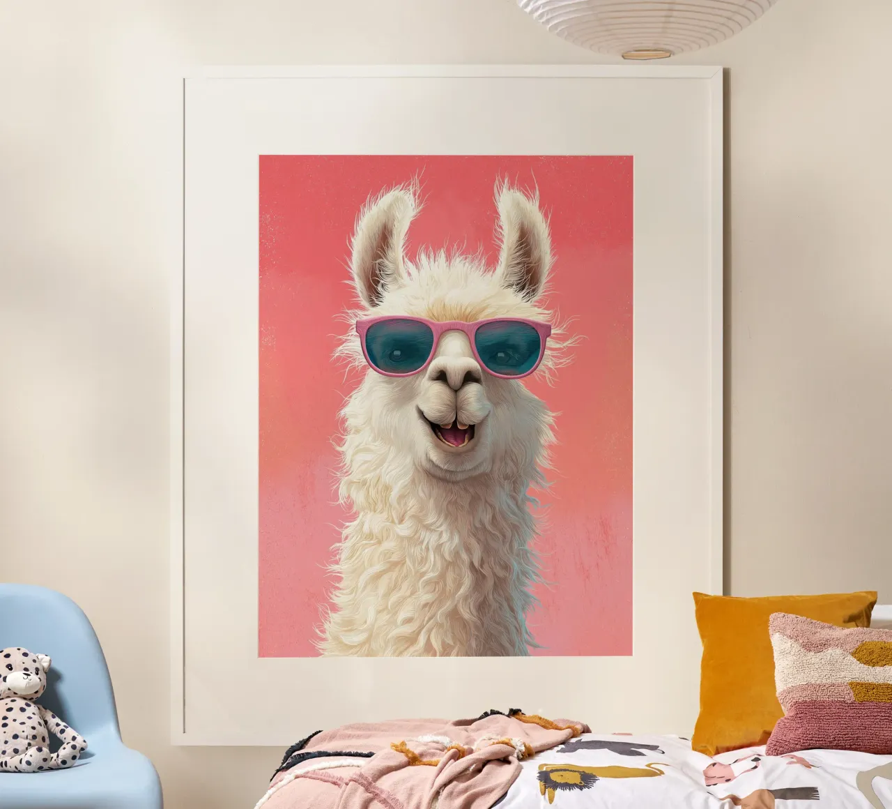 Il lama allegro carta hahnemühle da Imagine
