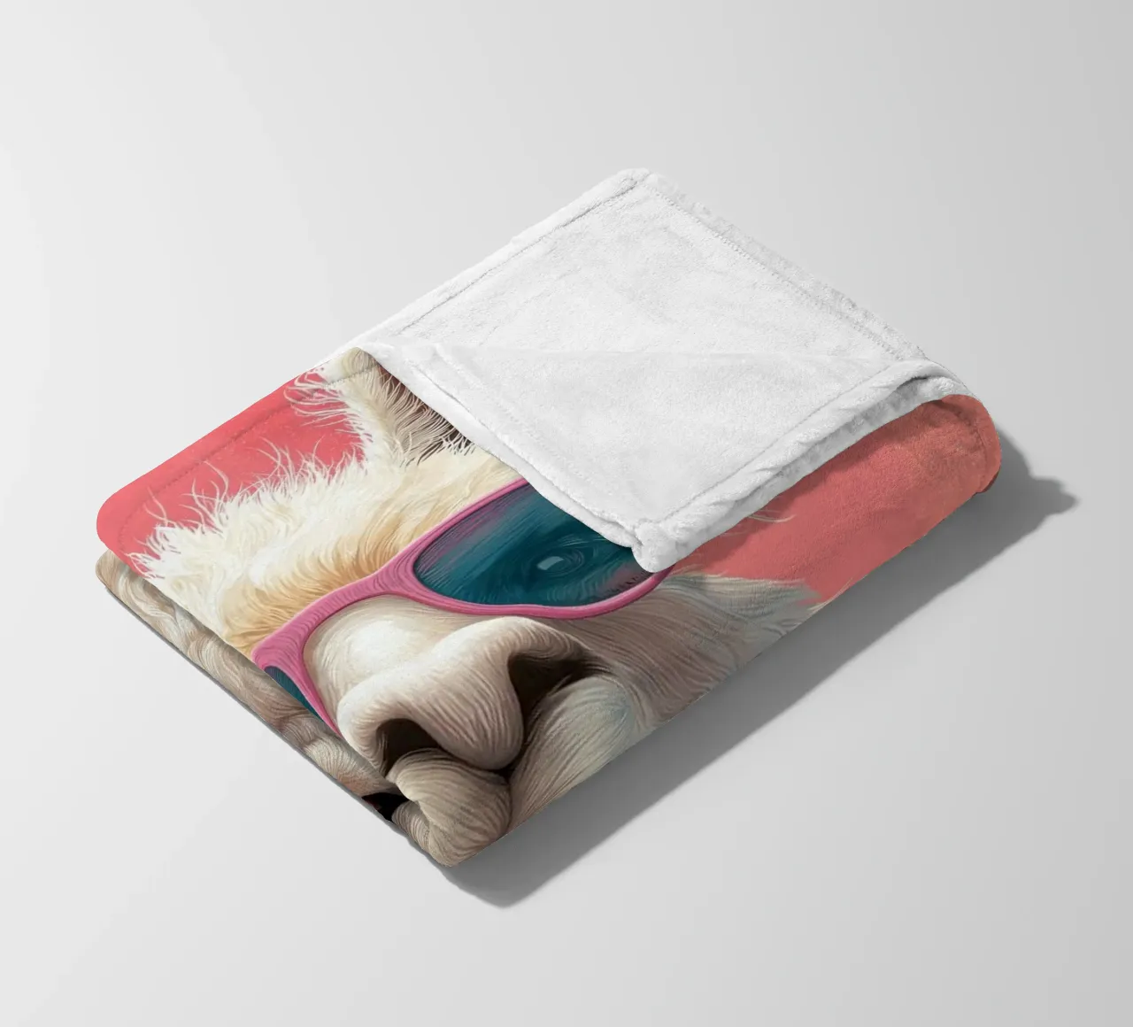Il lama allegro coperta in pile da Imagine