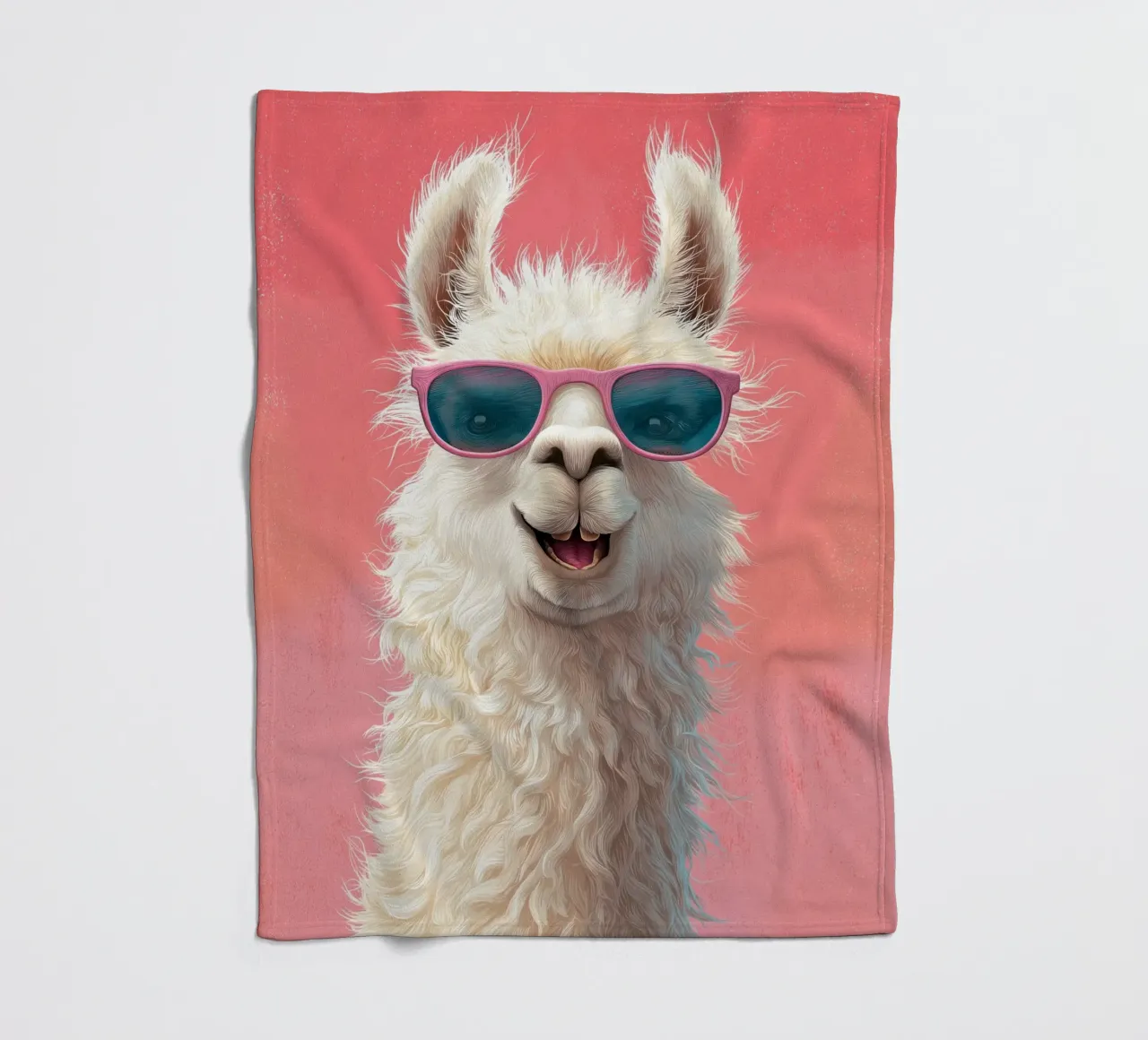 Il lama allegro coperta in pile da Imagine