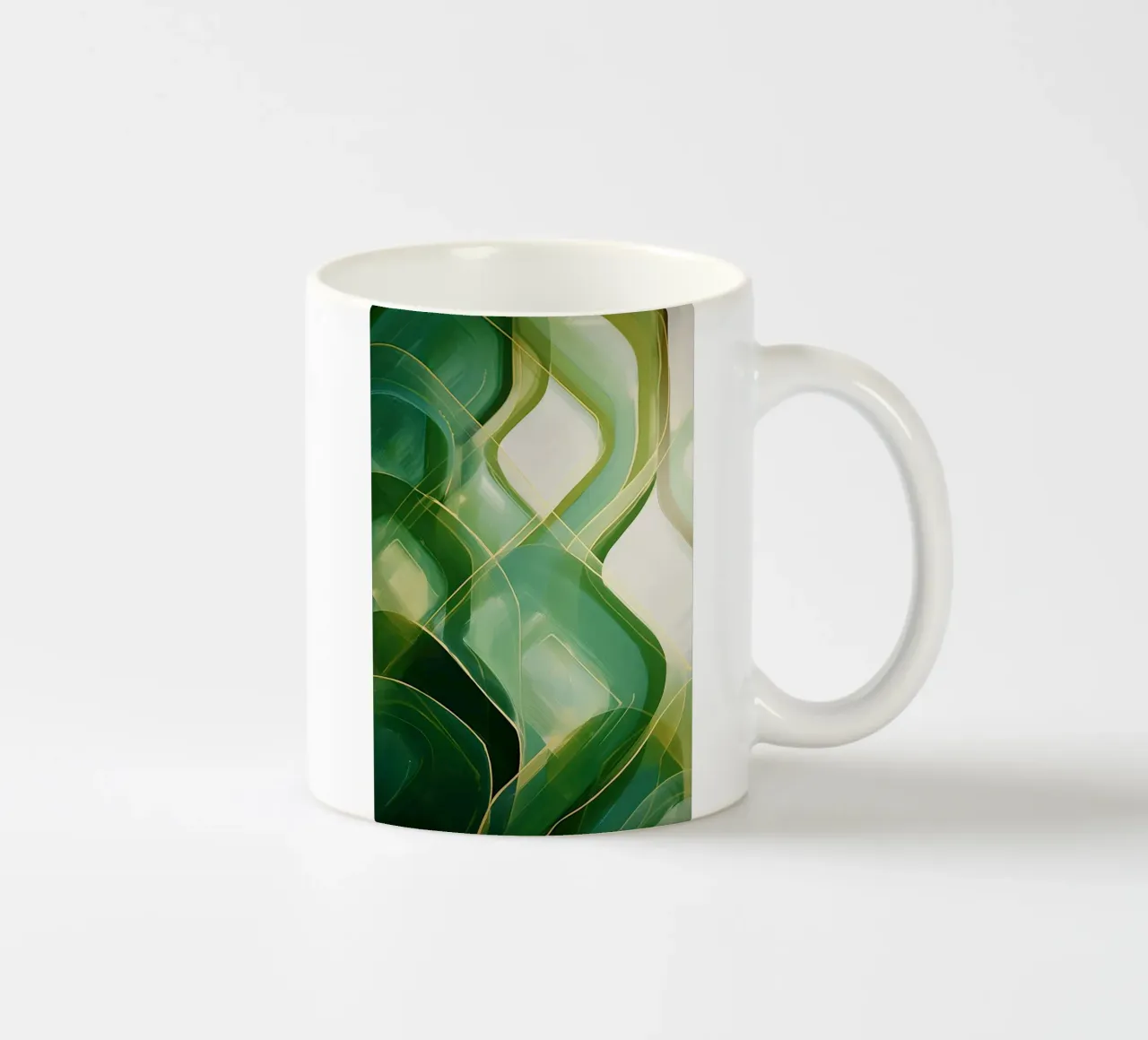 Verde astratto tazza in ceramica da Imagine