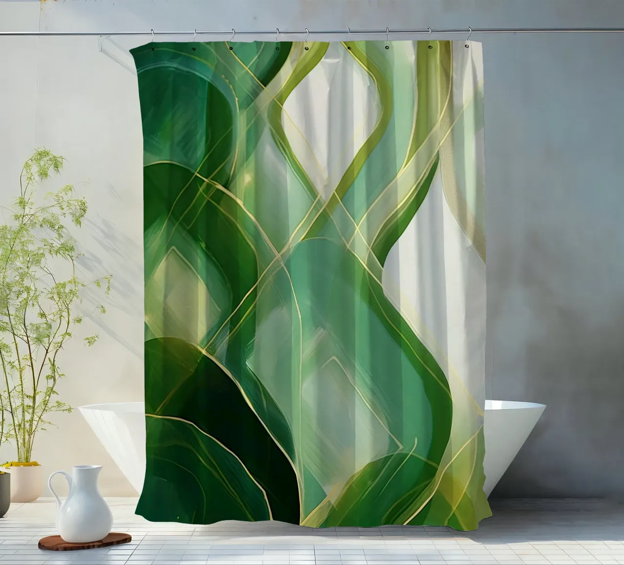 Abrégé vert rideau de douche de Imagine
