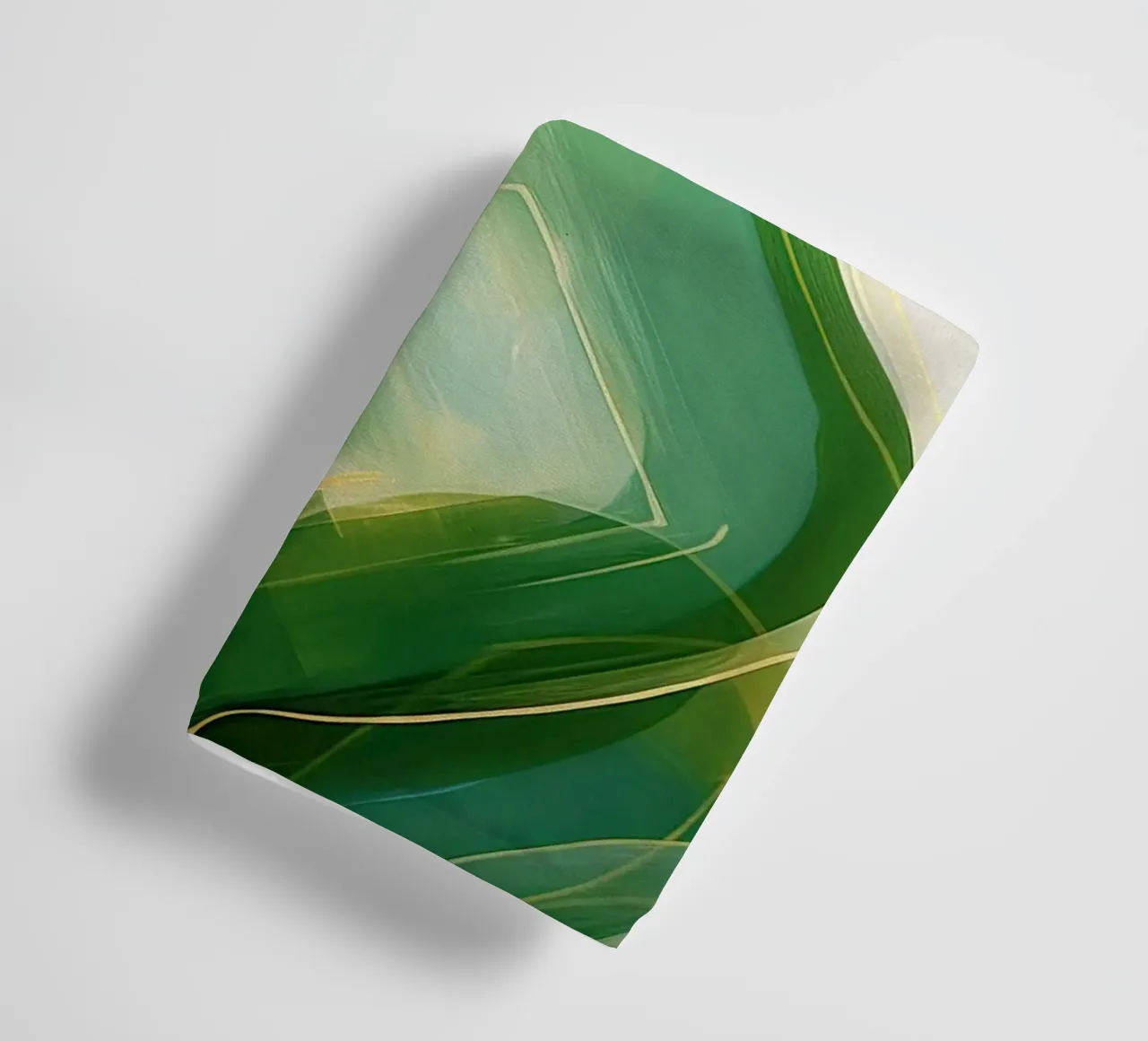 Green abstract towel by Imagine