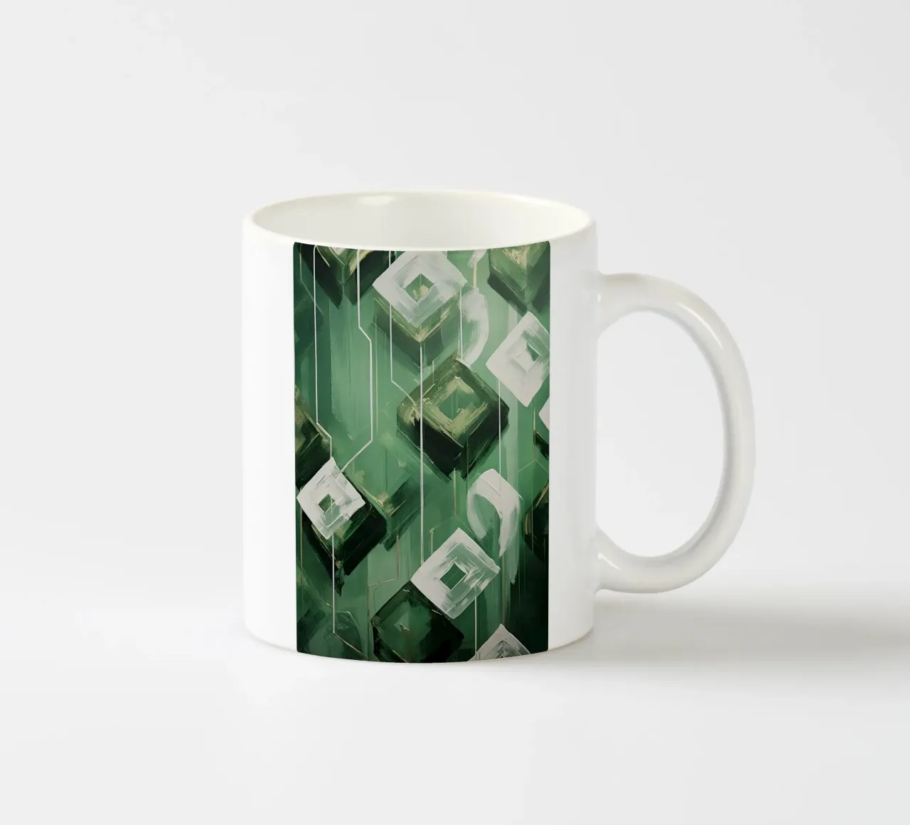 Verde astratto tazza in ceramica da Imagine