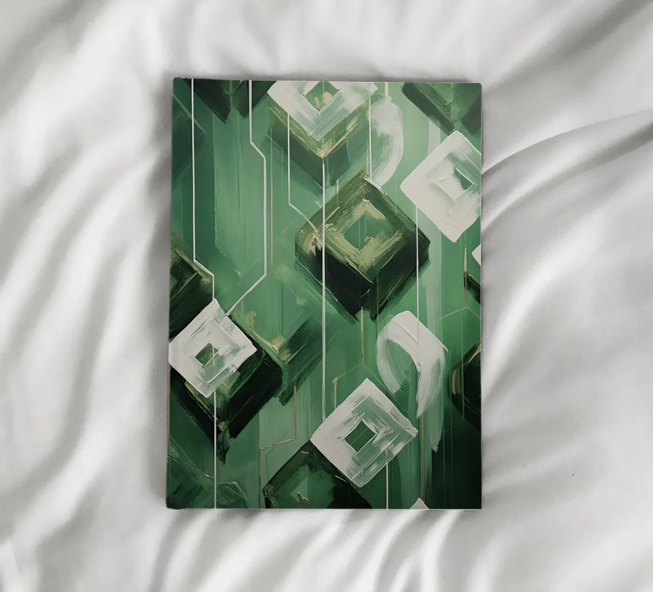 Abstract green notebook by Imagine