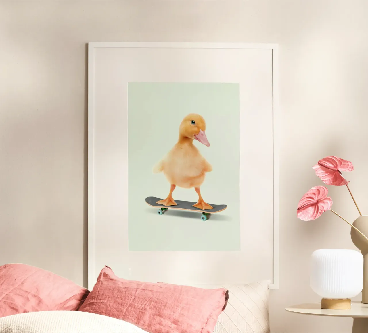Skateboarding Duck hahnemühle by Jonas Loose
