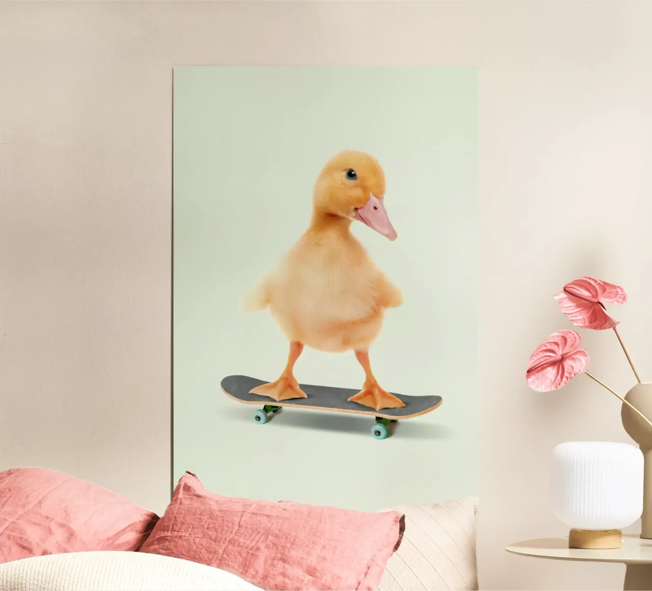 Skateboarding Duck hahnemühle by Jonas Loose