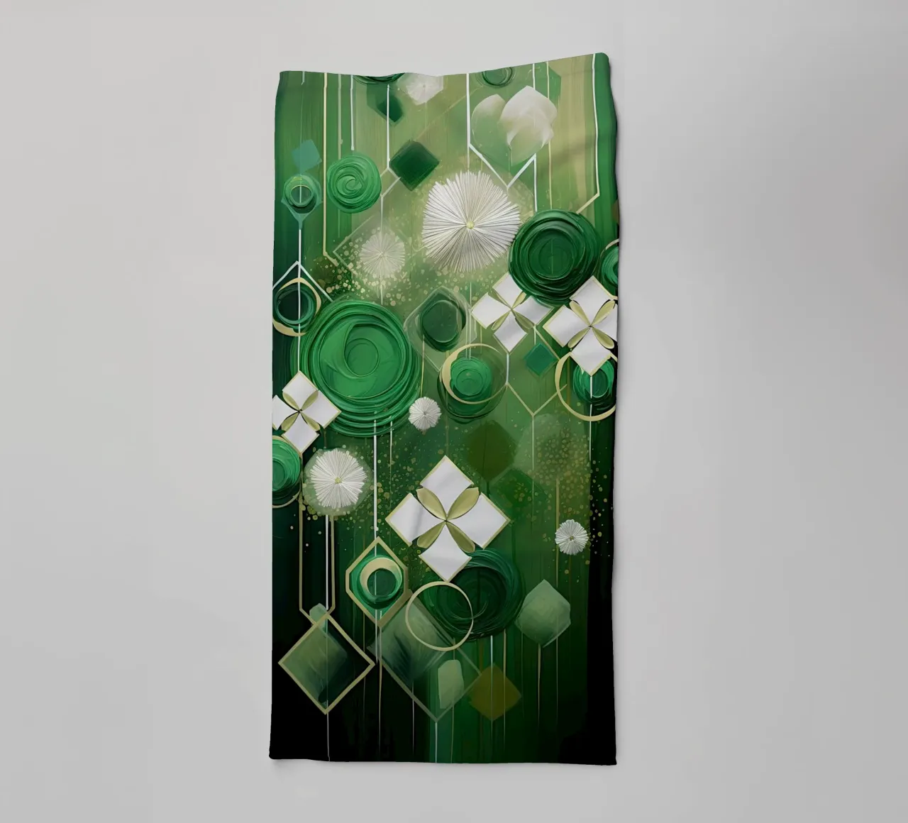 Verde astratto asciugamano da bagno da Imagine