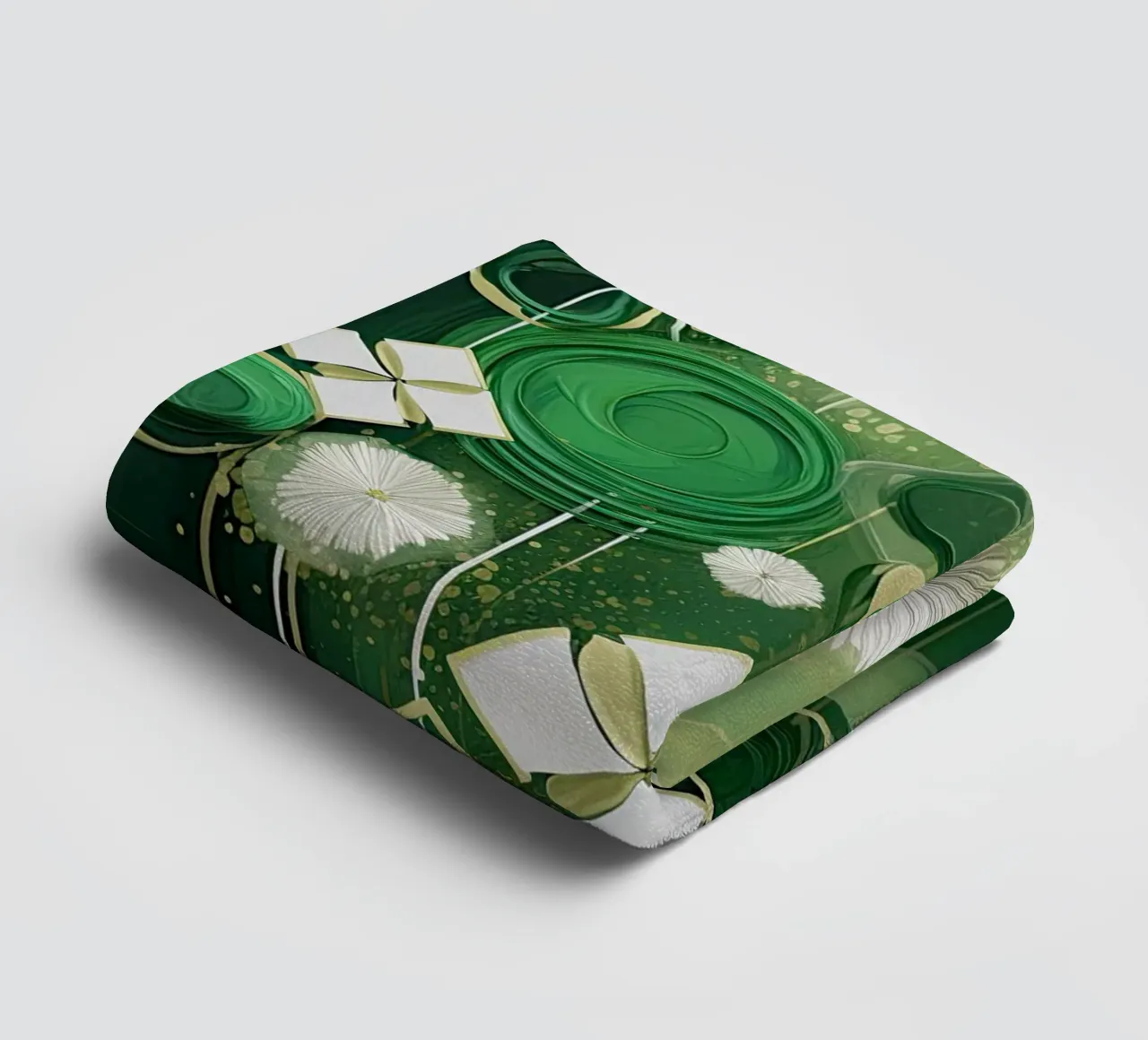 Verde astratto asciugamano da bagno da Imagine
