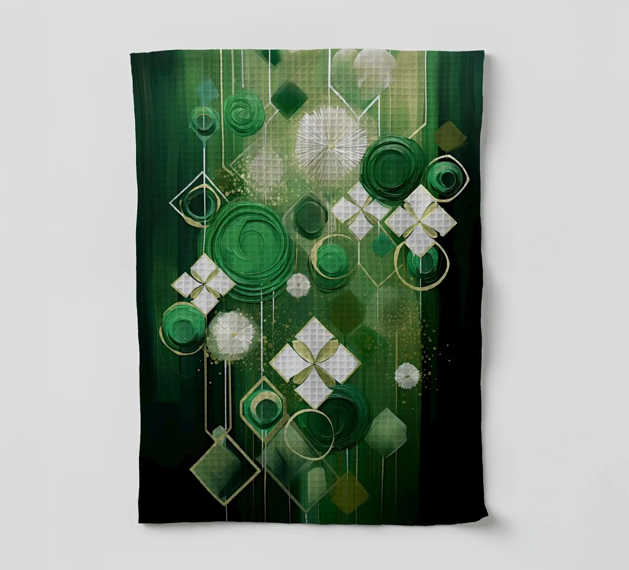 Vert abstrait torchon de Imagine