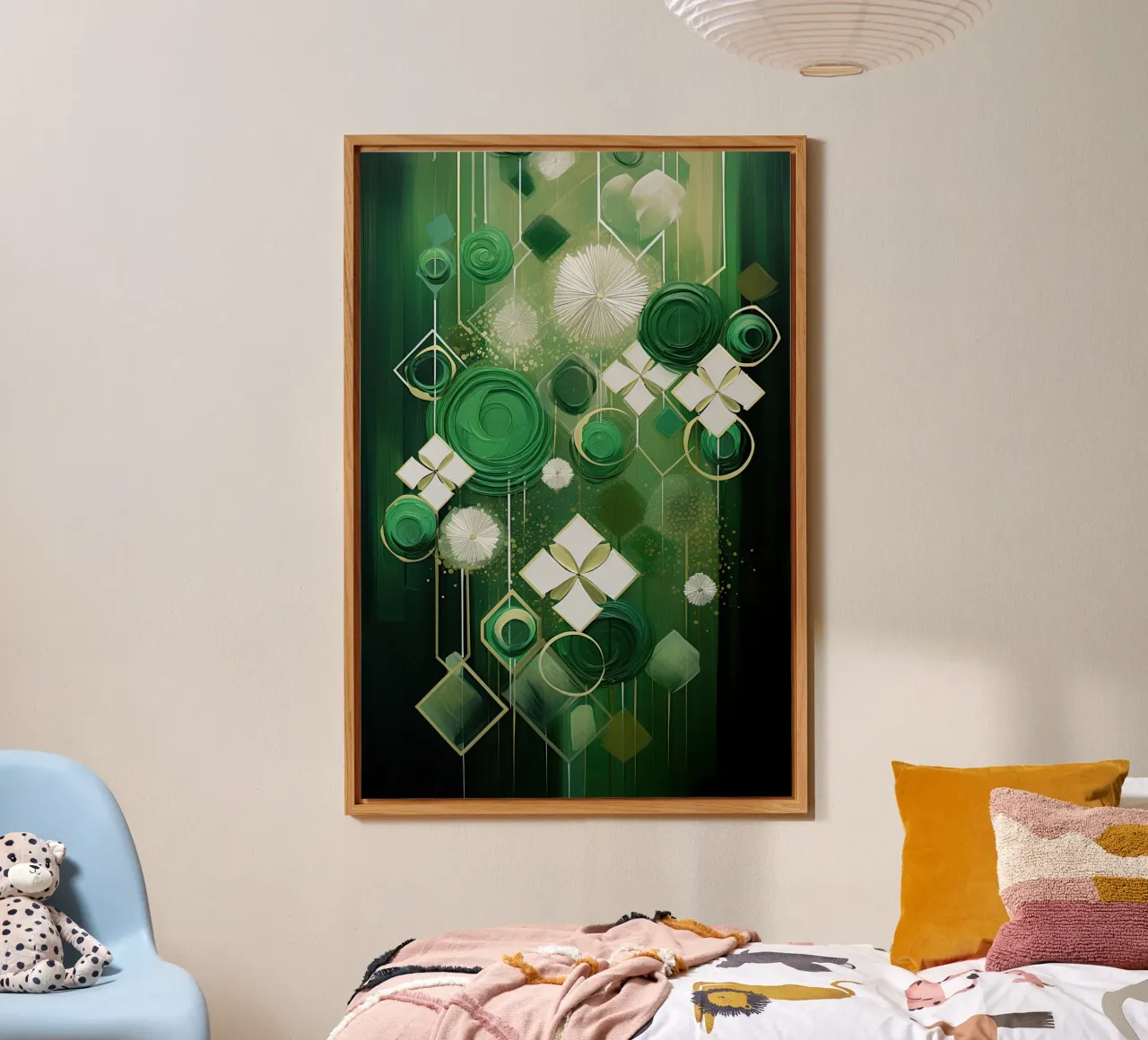 Verde astratto alluminio dibond da Imagine
