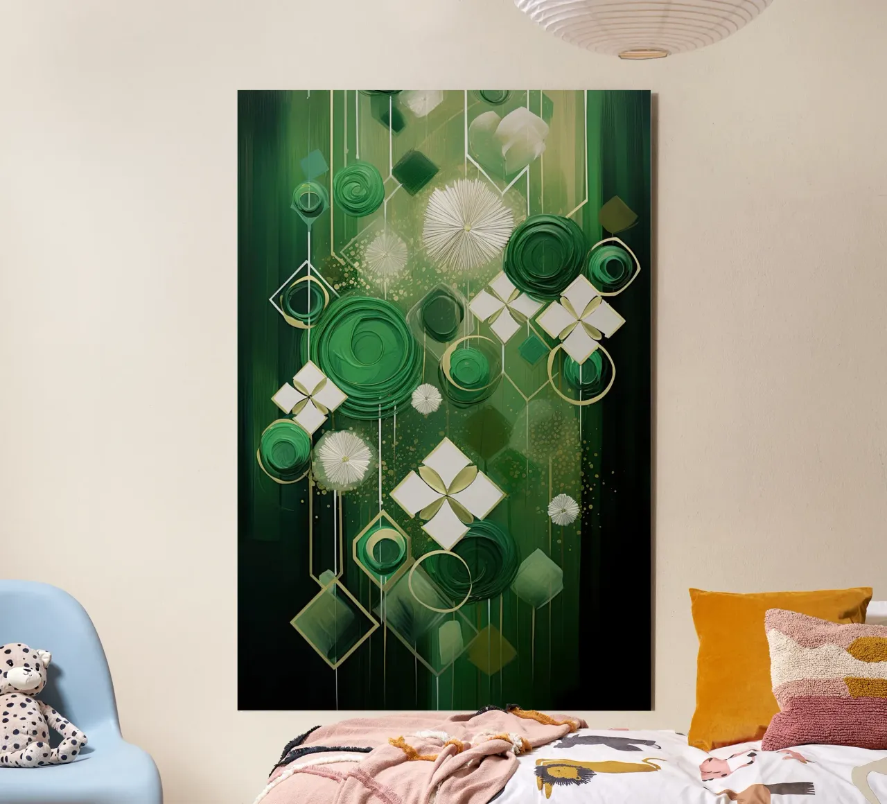 Verde astratto alluminio dibond da Imagine