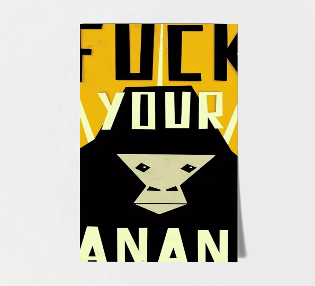 Fuck Your Banana sticker sheet by Yetiland