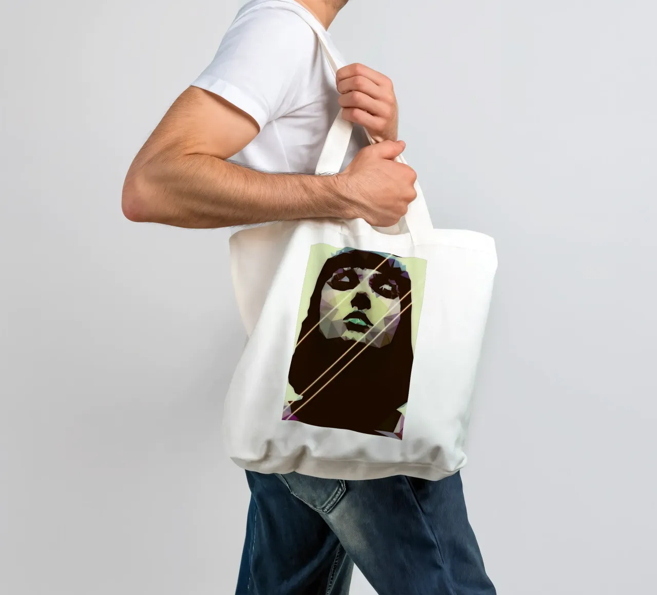 Surreal Identity borsa in juta da Mayka ienova