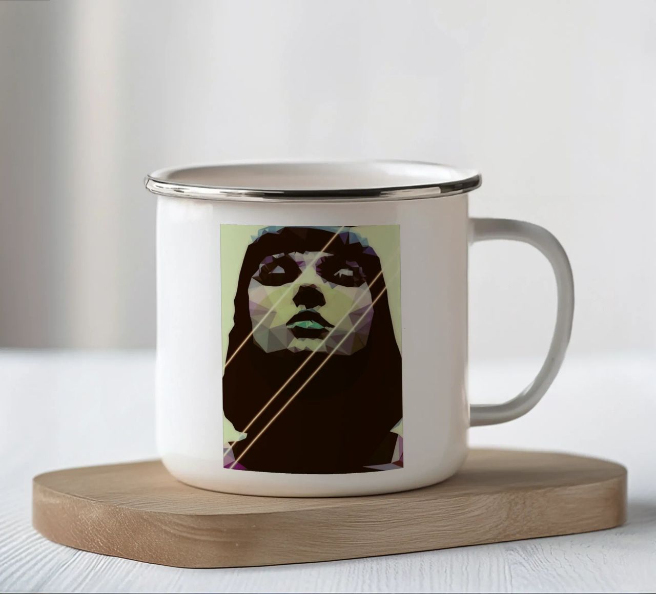 Surreal Identity tazza in smalto da Mayka ienova