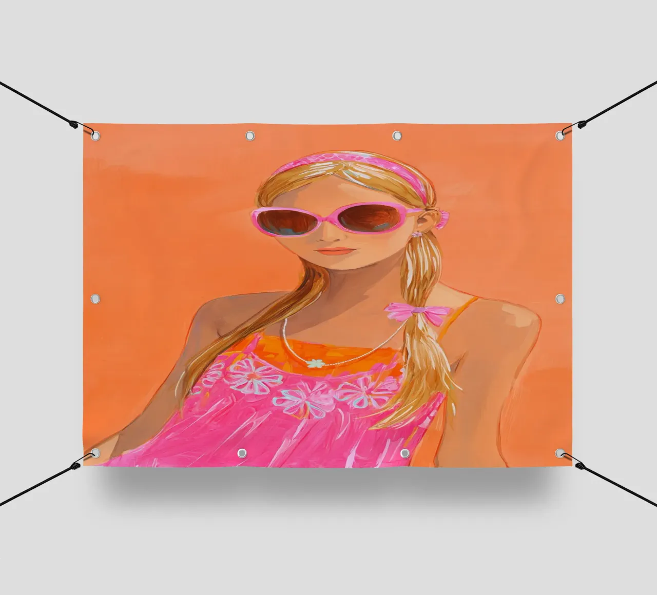 Freschezza solare femminile telo in pvc da Carinaprint