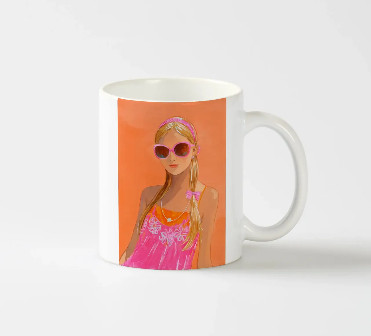 Freschezza solare femminile tazza in ceramica da Carinaprint