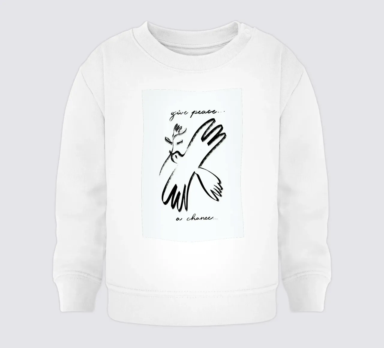 Dove of Peace felpa neonato da Graphite