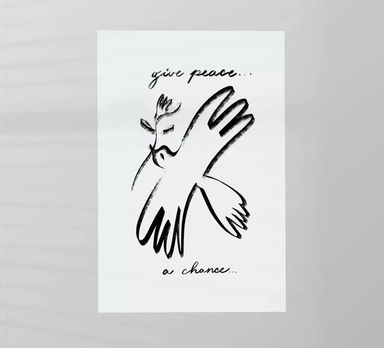 Dove of Peace pellicola backlit da Graphite