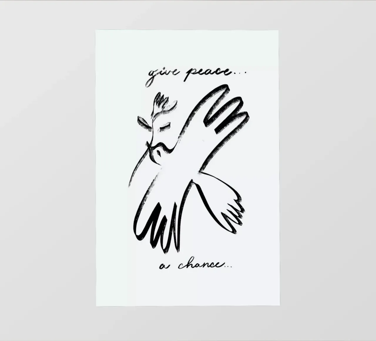 Dove of Peace telo in pvc da Graphite
